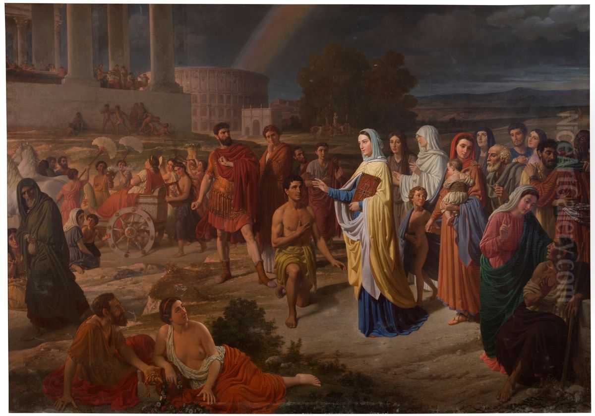 La Era Cristiana Oil Painting by Joaquin Espalter Y Rull