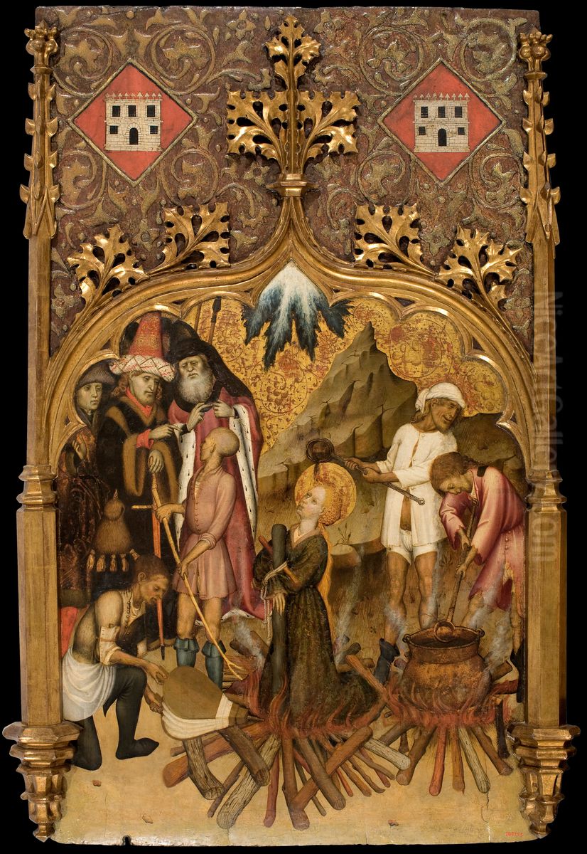 Martyrdom of Saint Lucy Oil Painting by Bernat Martorell