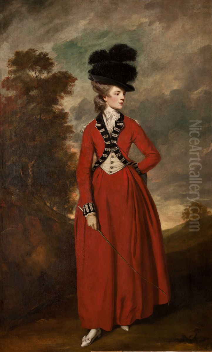 Lady Worsley Oil Painting by Of Sir Joshua Reynolds