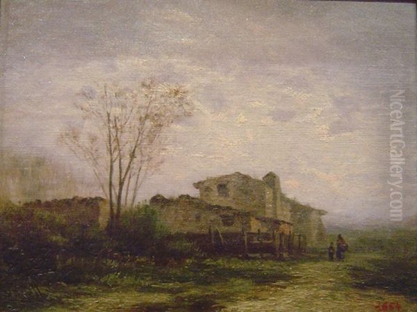 Paisatge Oil Painting by Modest Urgell