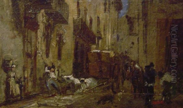 city sight Oil Painting by Ramon Marti Alsina