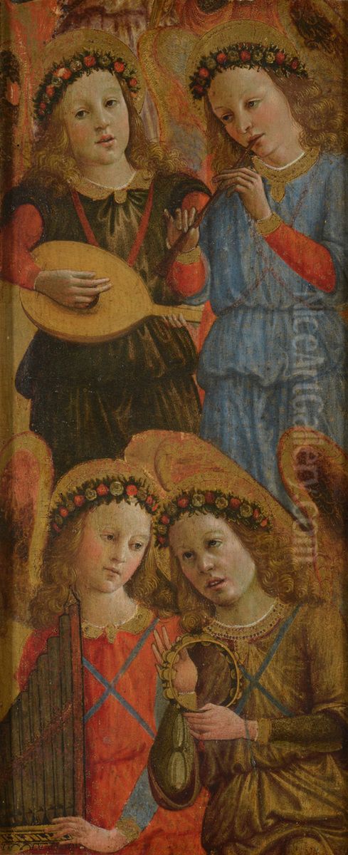 Musizierende Engel Oil Painting by Ghirlandaio Domenico