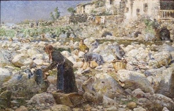 Rentadores Oil Painting by Joan Roig Soler