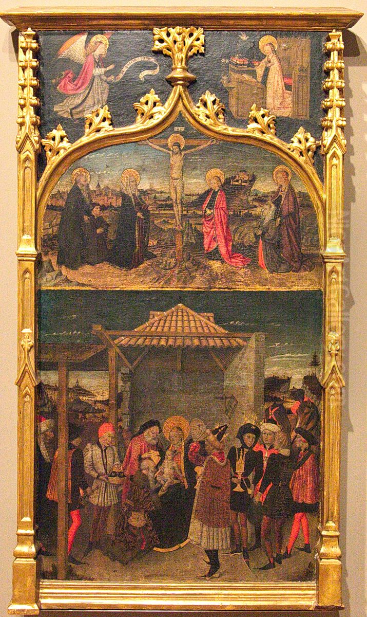 Retaule de l'Epifania Oil Painting by Jaume Huguet