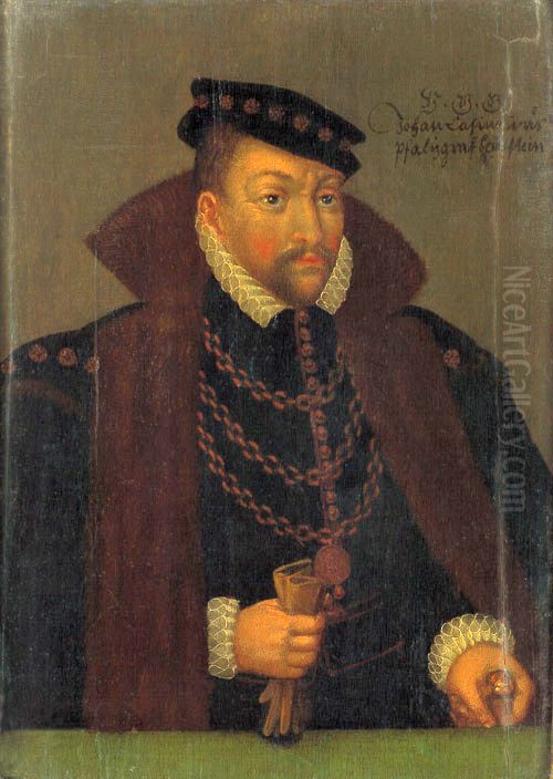 Portrait of Johann Casimir von Pfalz-Simmern (1543-1592) Oil Painting by unknown