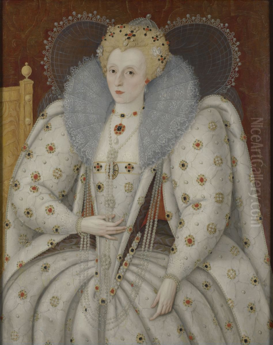 Queen Elizabeth I (1533-1603) Oil Painting by Marcus Gheeraerts the Younger