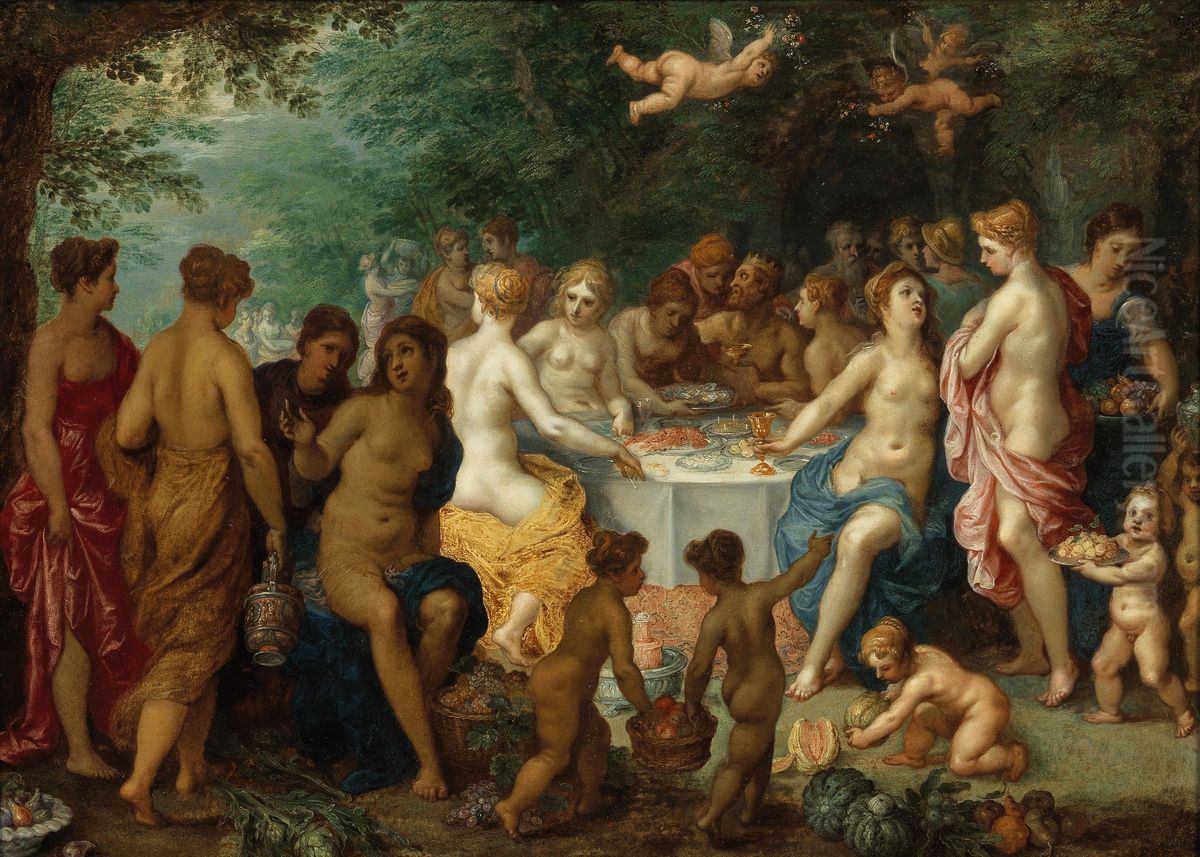 The Wedding of Peleus and Thetis Oil Painting by Hendrick van Balen the Elder