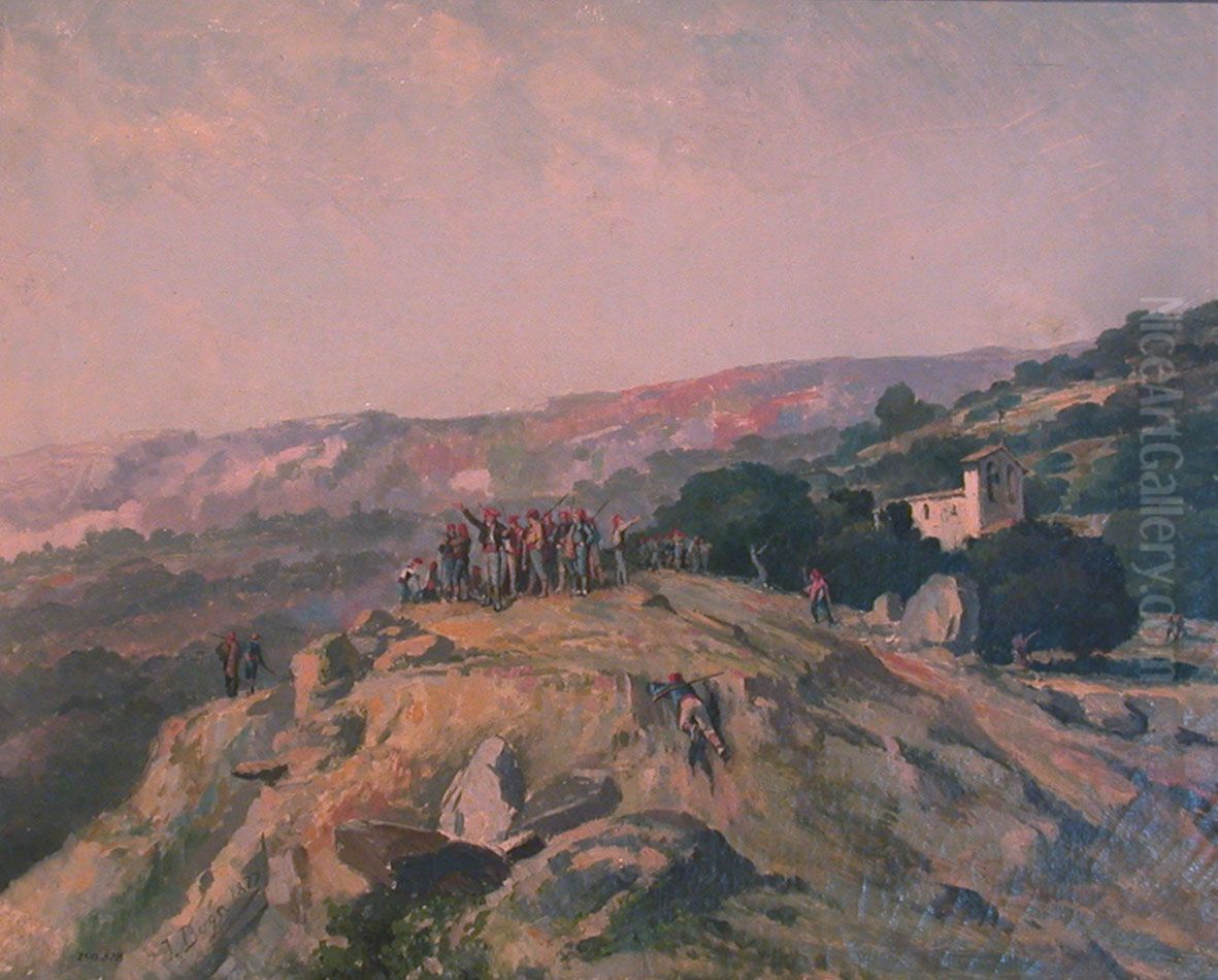 Sometent a Catalunya Oil Painting by Josep Berga i Boix