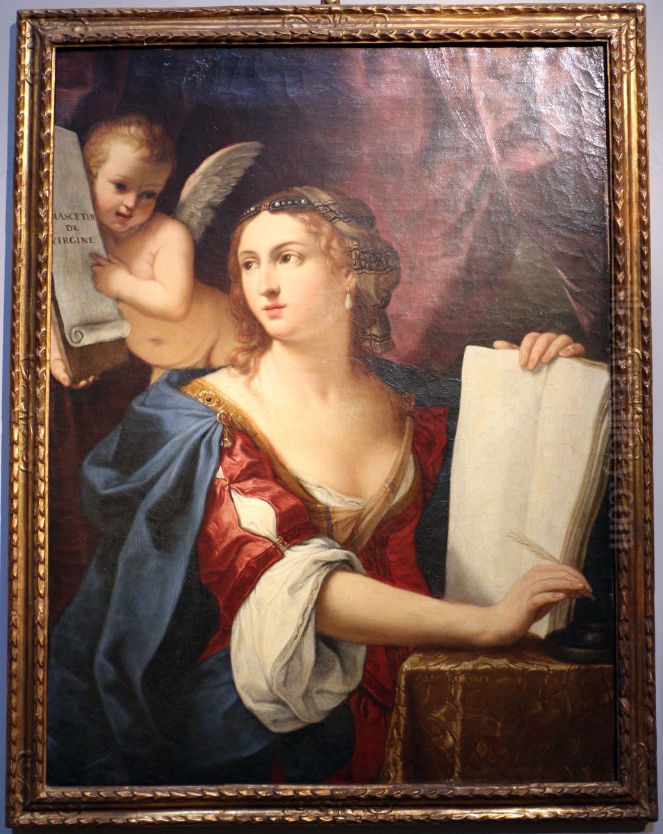 Sibyl Oil Painting by Elisabetta Sirani
