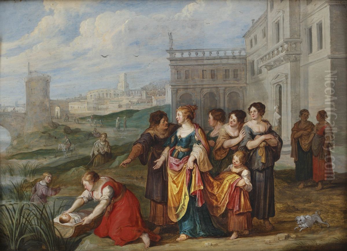 Finding of Moses Oil Painting by Hans Jordaens III