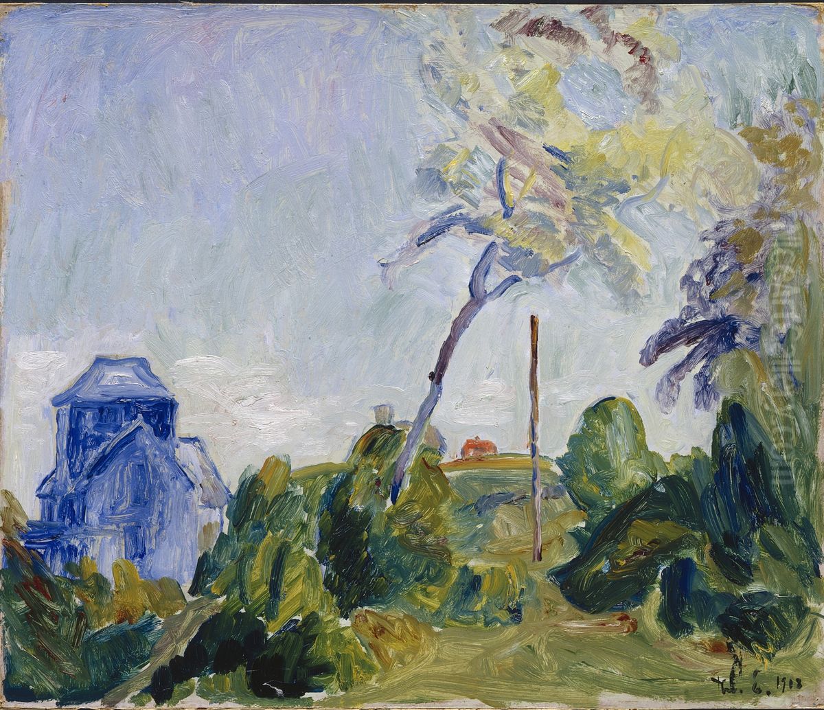 Fra Arildslage, Skane Oil Painting by Thorvald Erichsen