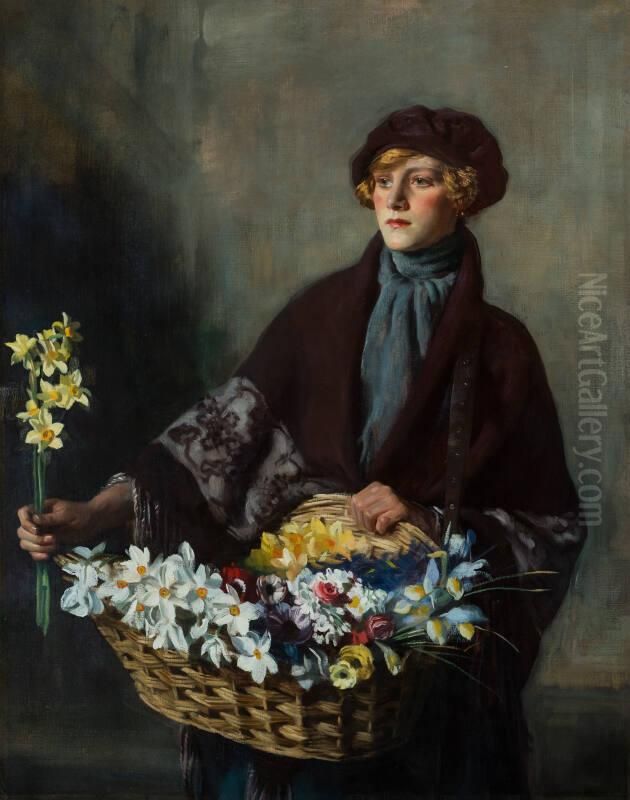 Kitty of Frying Pan Alley Oil Painting by Oswald Birley