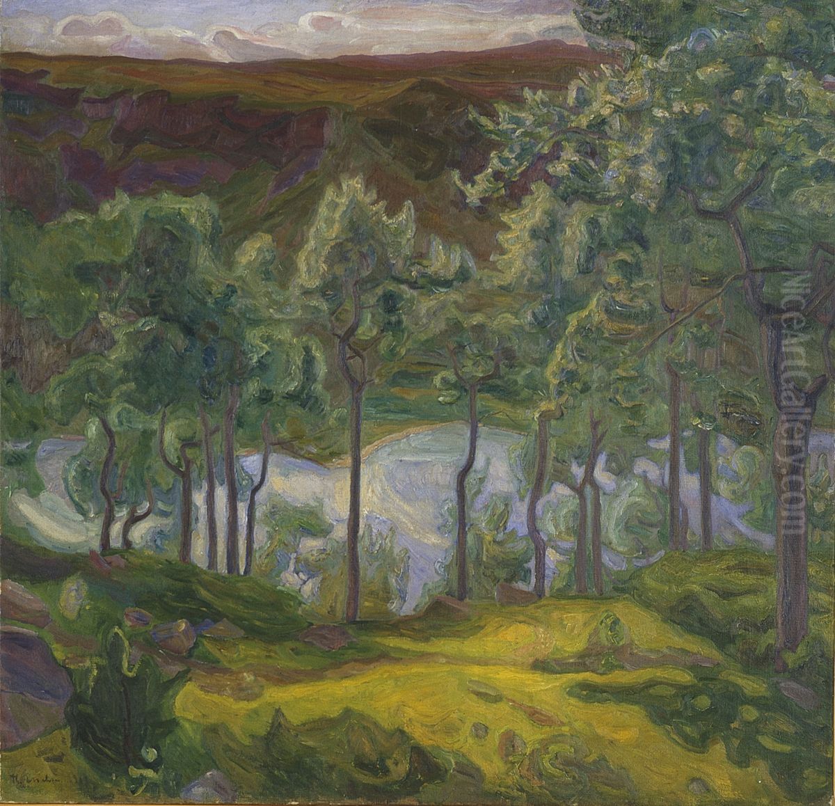 From Hallingdal Oil Painting by Thorvald Erichsen