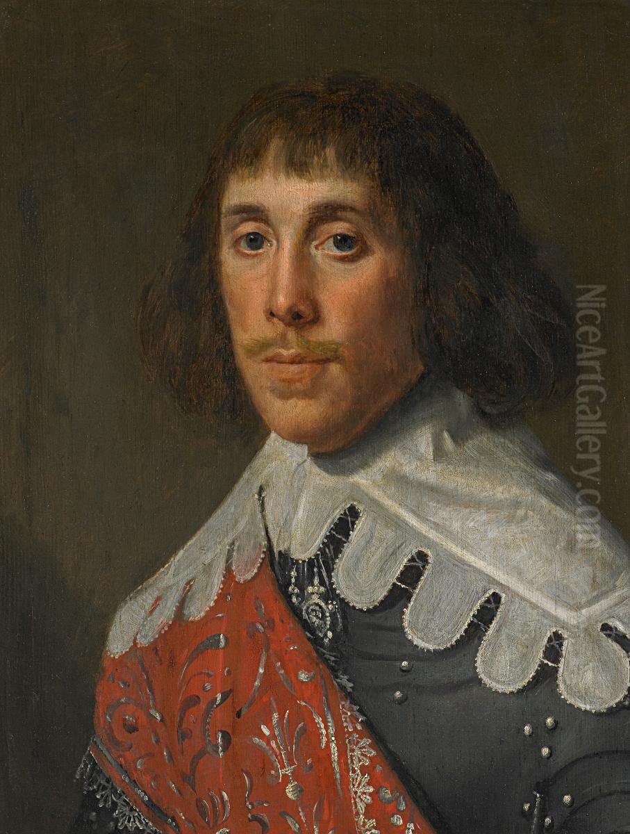 Portrait of an officer Oil Painting by Cornelis de Neve