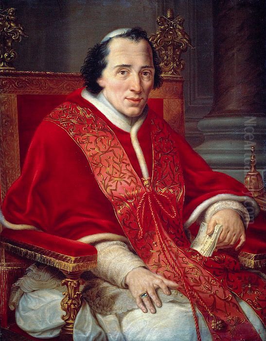 Ritratto di Pio VII (1742-1823) Oil Painting by Francesco Alberi