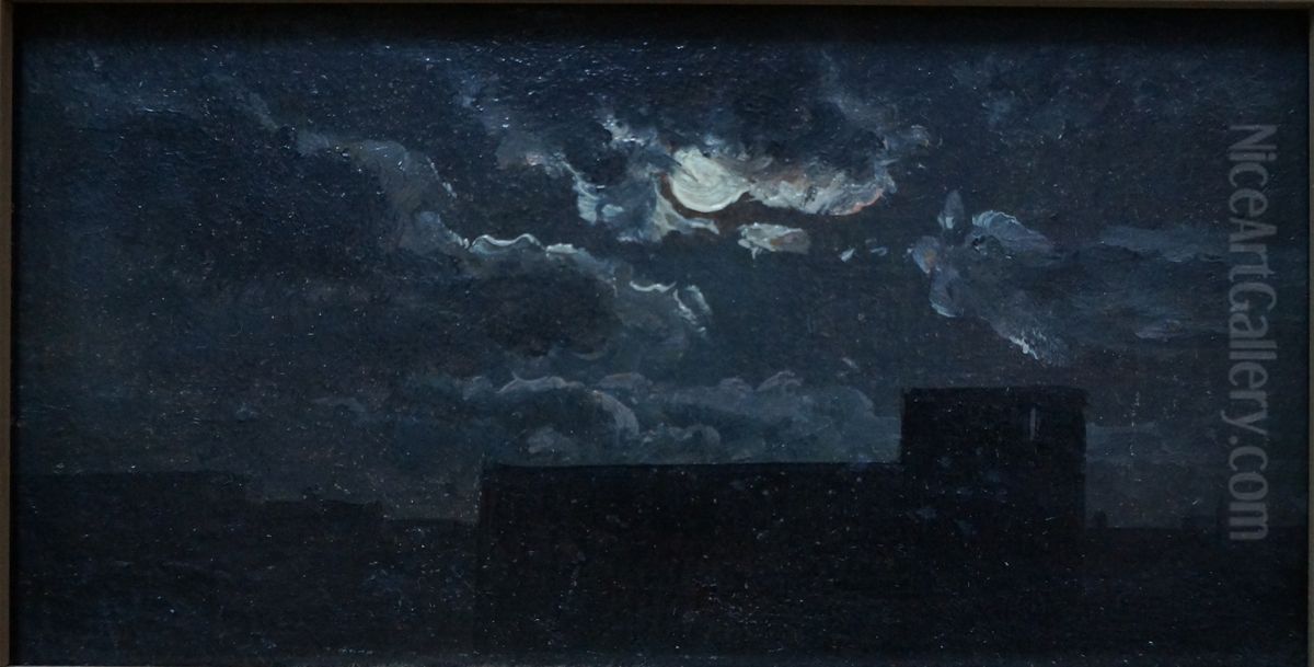 Cloud Study Oil Painting by Johan Wilhelm Ludwig Dahl