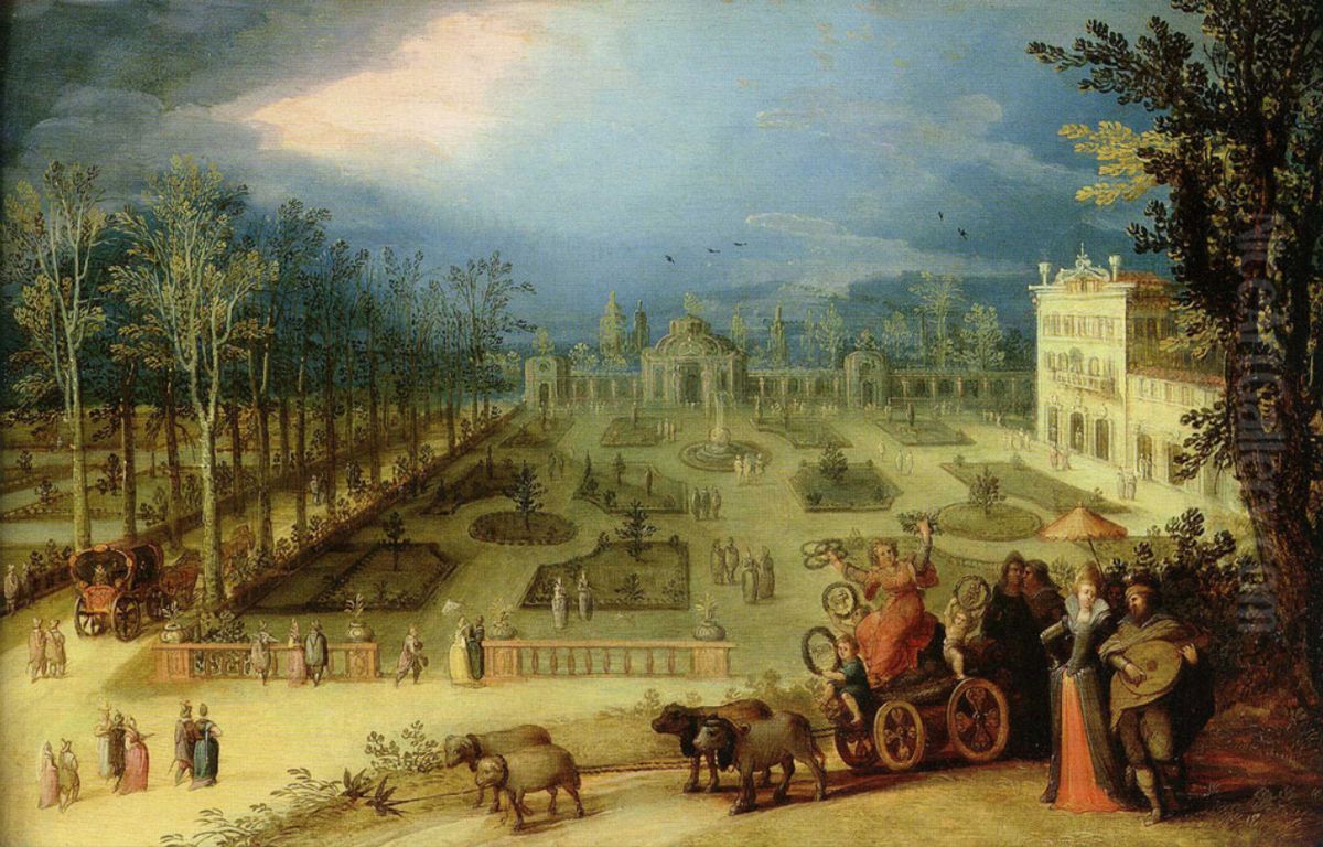 Triumph of Spring Oil Painting by Louis de Caullery