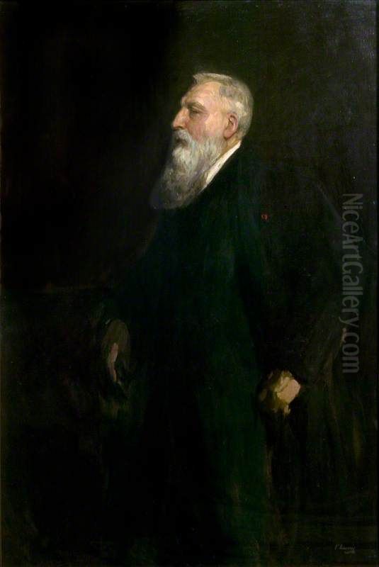 Auguste Rodin (1840-1917) Oil Painting by John Lavery