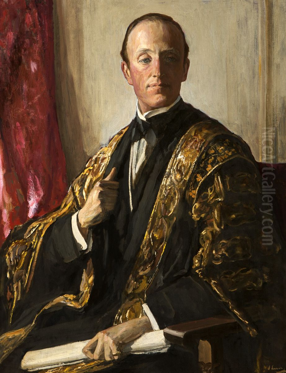 The Marquess of Londonderry (1878-1949), KG, Chancellor of the Queen's University of Belfast Oil Painting by John Lavery