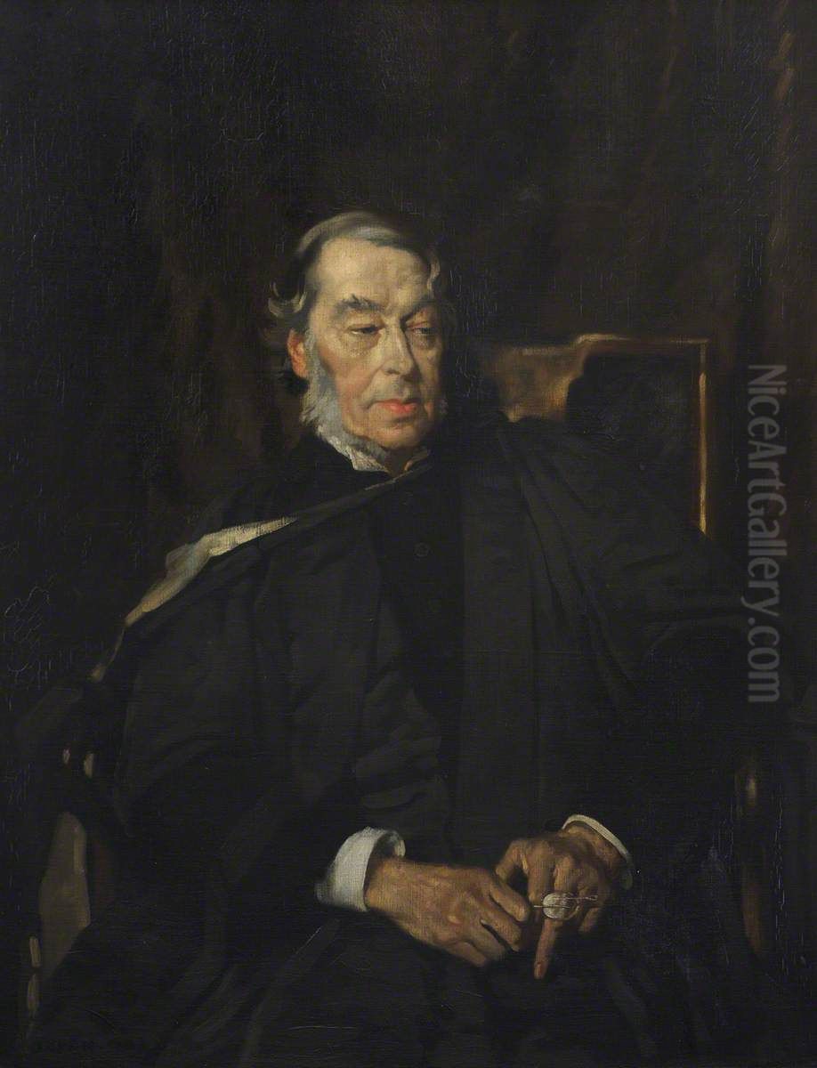 Joseph Bickersteth Mayor (1828-1916), Deacon of Ely Oil Painting by William Orpen