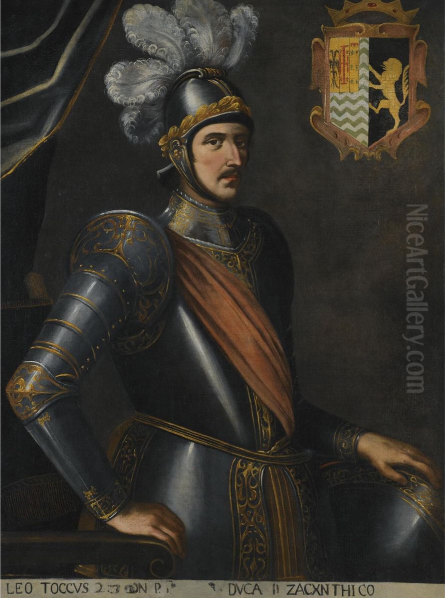 Leonardo de Tocco, Duke of Zakynthos Oil Painting by Carlo Sellitto