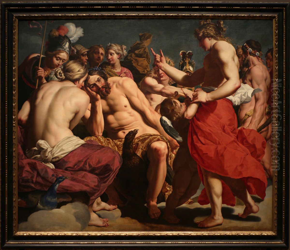 Jupiter Rebuked by Venus Oil Painting by Abraham Janssens I