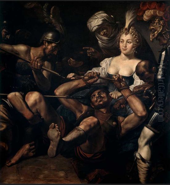 Samson and Delilah Oil Painting by Louis Finson