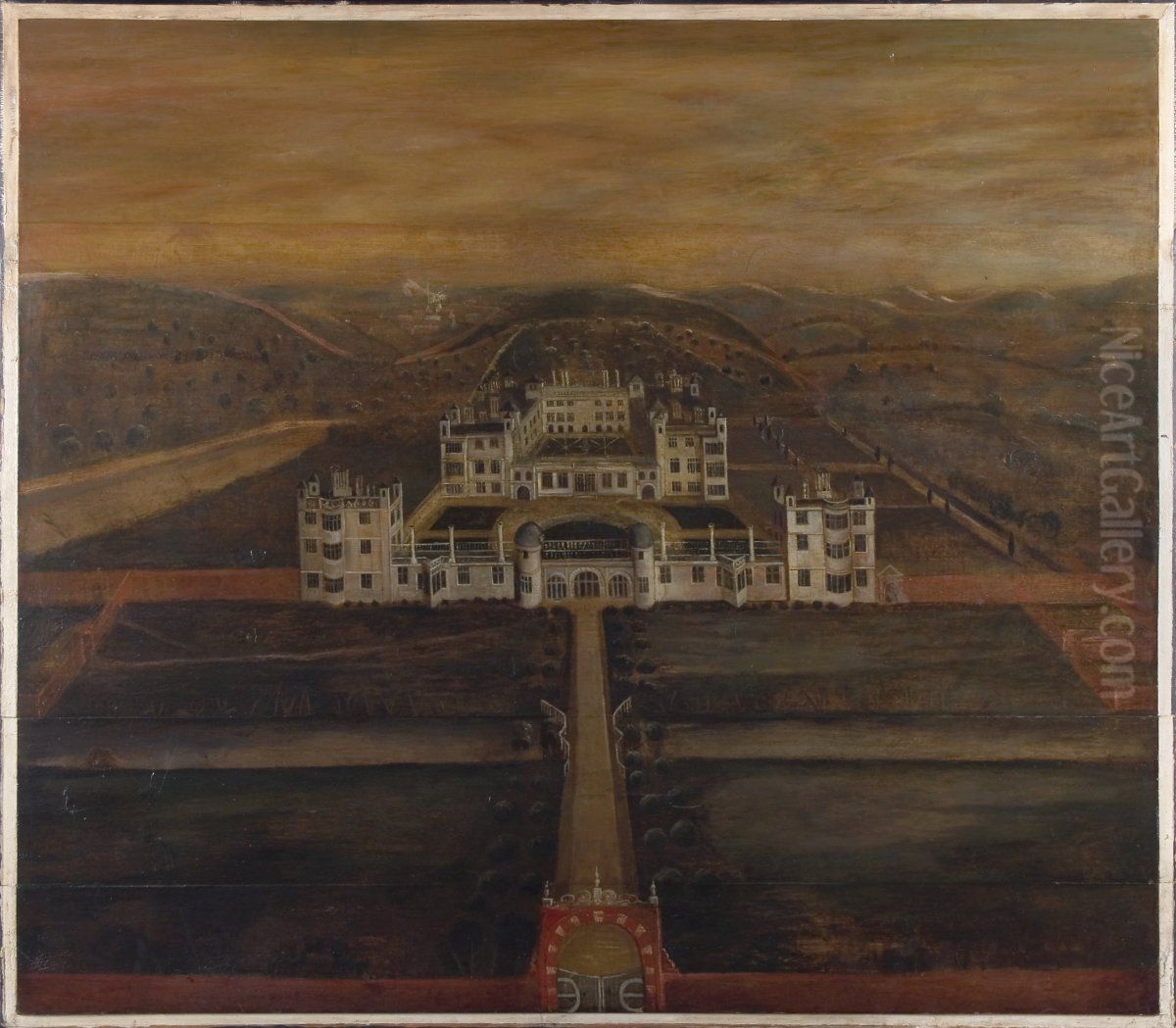 Audley End House Oil Painting by Henry Winstanley