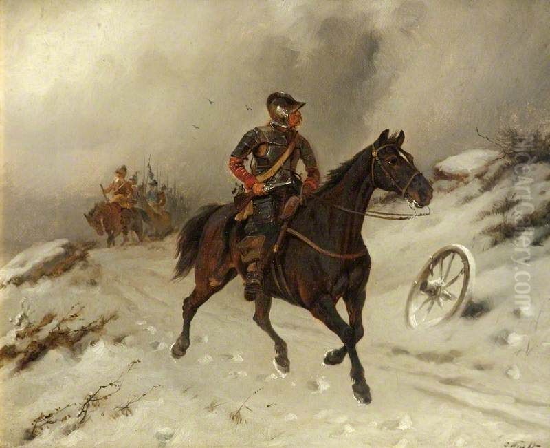 Cromwell's Troopers Oil Painting by The Captain Christie Crawfurd English Civil War Collection