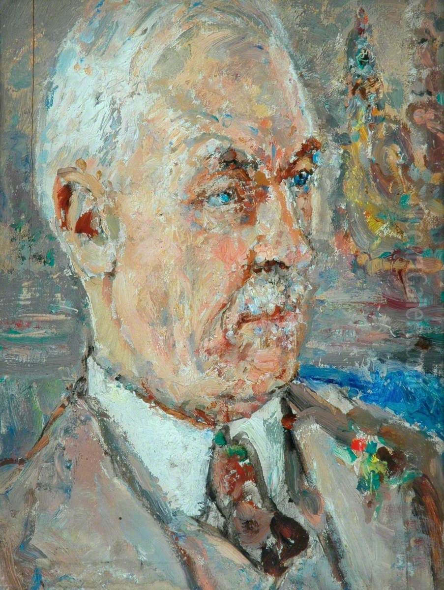 Professor Frederick Brown Oil Painting by Ethel Walker