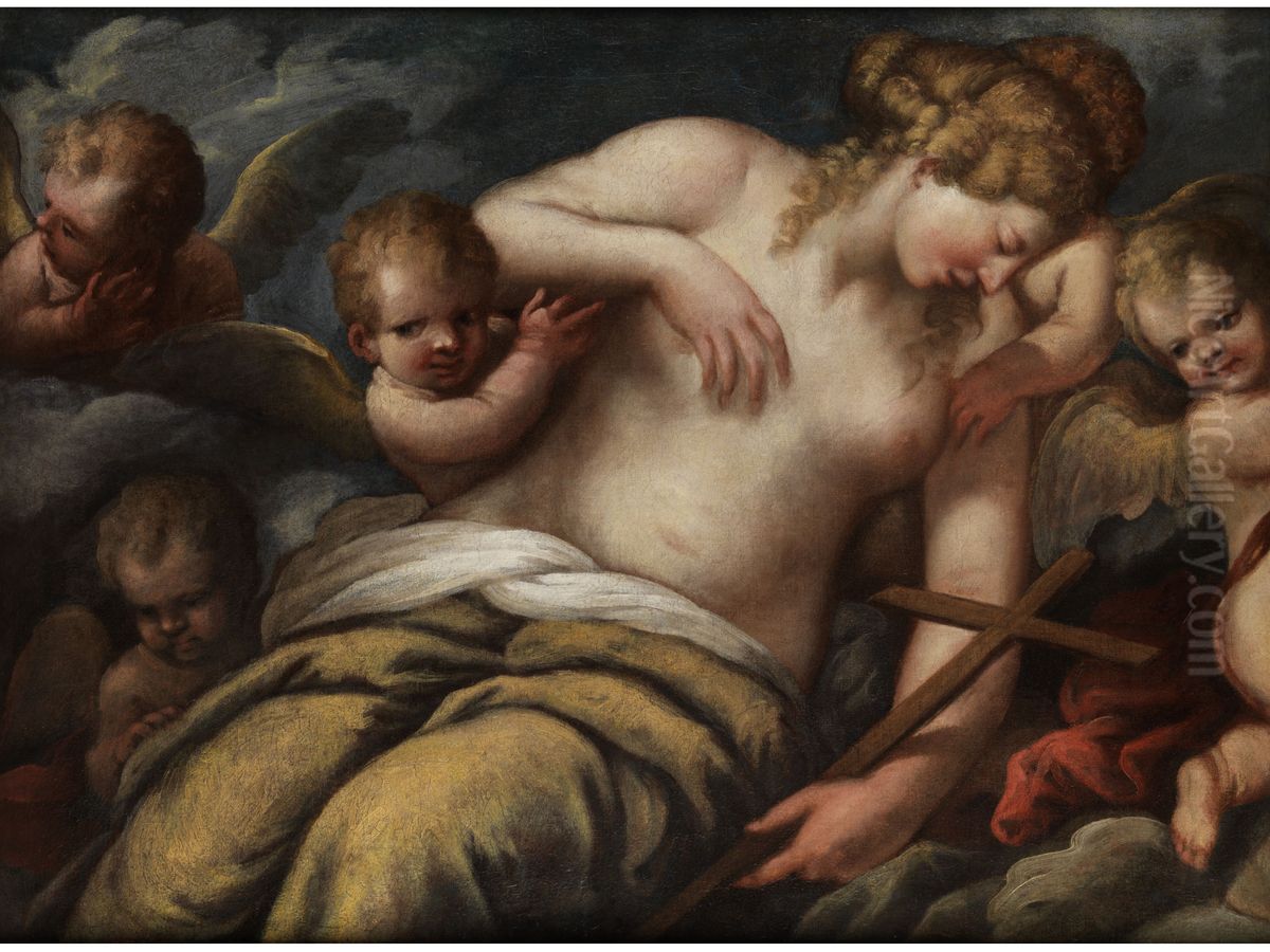 Apotheosis of St Mary Magdalen Oil Painting by Pietro Liberi