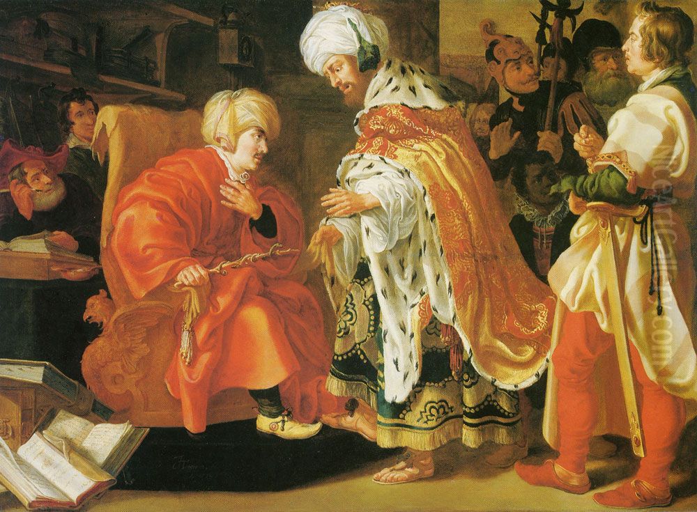 The judgment of Cambyses Oil Painting by Jan Tengnagel