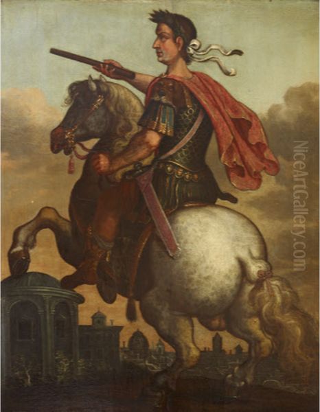 Julius Caesar (BC 100-44) Oil Painting by Antonio Tempesta