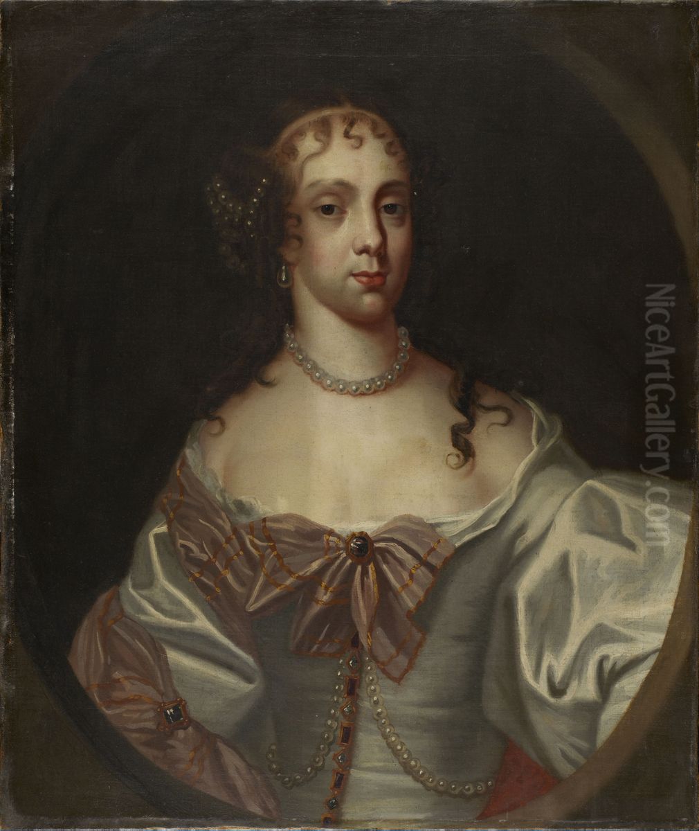 Catherine of Braganza (1638-1705), Queen Consort of Charles II Oil Painting by Peter Lely