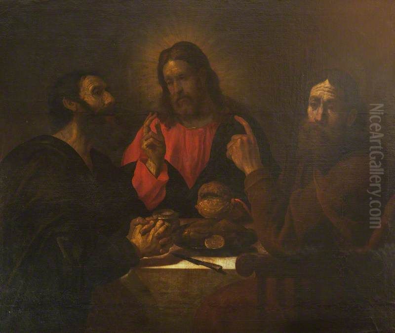 The Supper at Emmaus Oil Painting by Ludovico Carracci