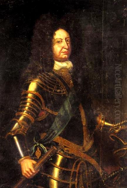 Portrait ofGeorge William of Brunswick-Luneburg-Celle(1624-1705) Oil Painting by Unidentified painter