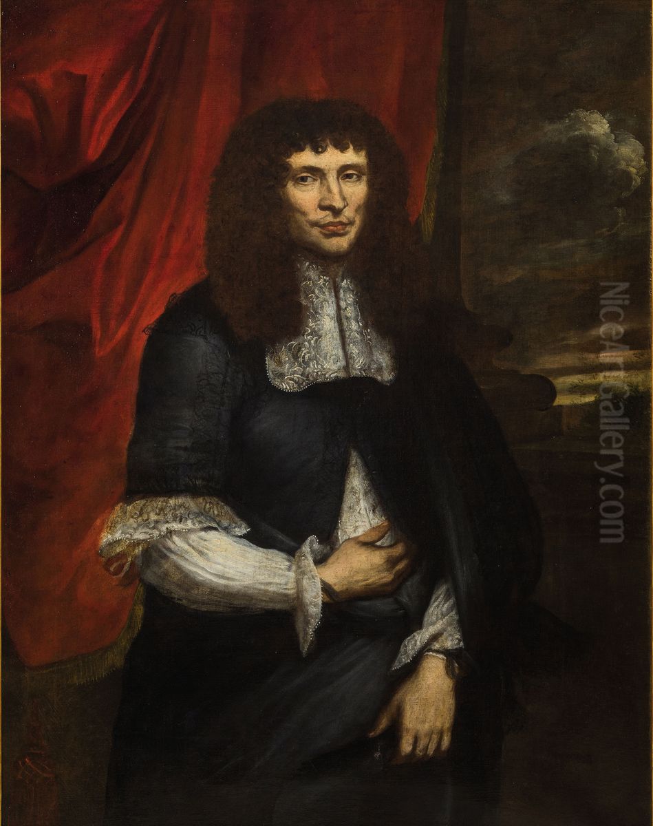 Portrait of a man Oil Painting by Vincent Malo (I)