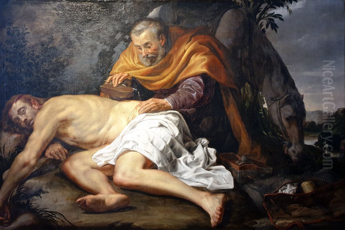The Good Samaritan Oil Painting by Jacob Gerritsz. Cuyp