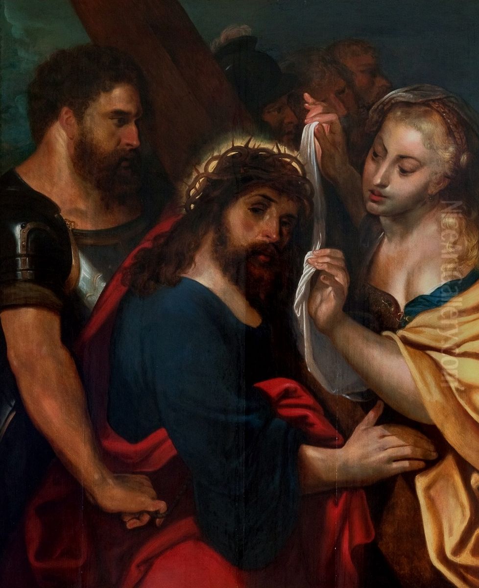 Christ carrying the cross. Oil Painting by (studio of) Rubens, Peter Paul