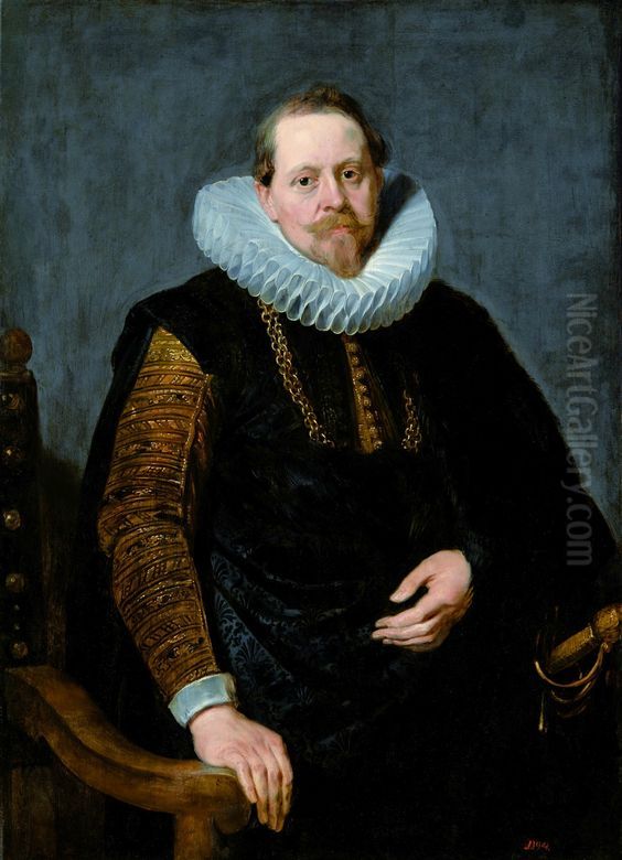 Portrait of Jean Charles de Cordes. Oil Painting by (studio of) Rubens, Peter Paul