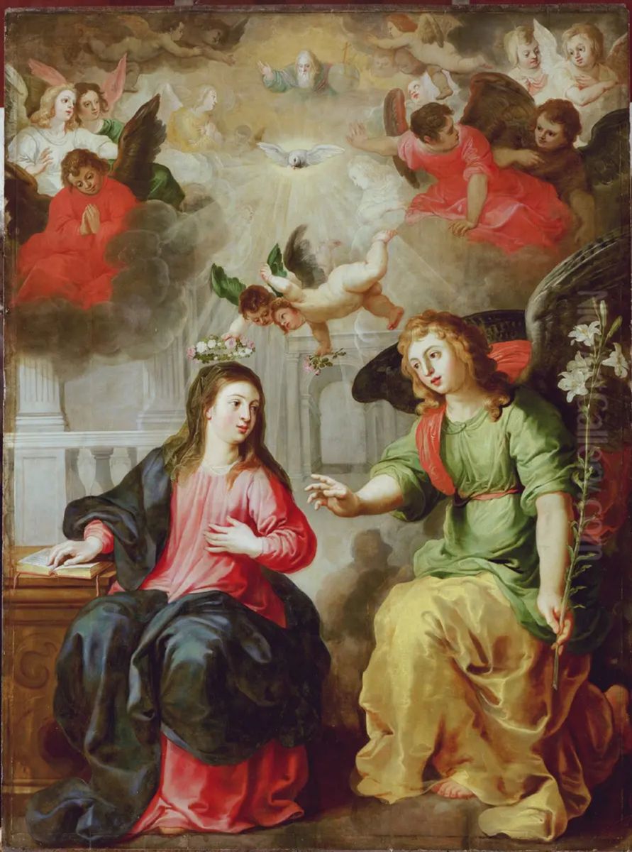 Annunciation Oil Painting by Hendrick van Balen the Elder