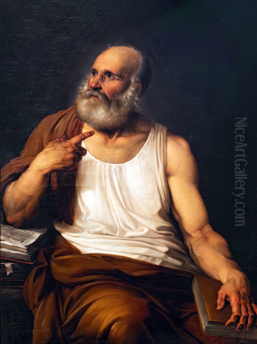 Solon Oil Painting by Francesco Hayez