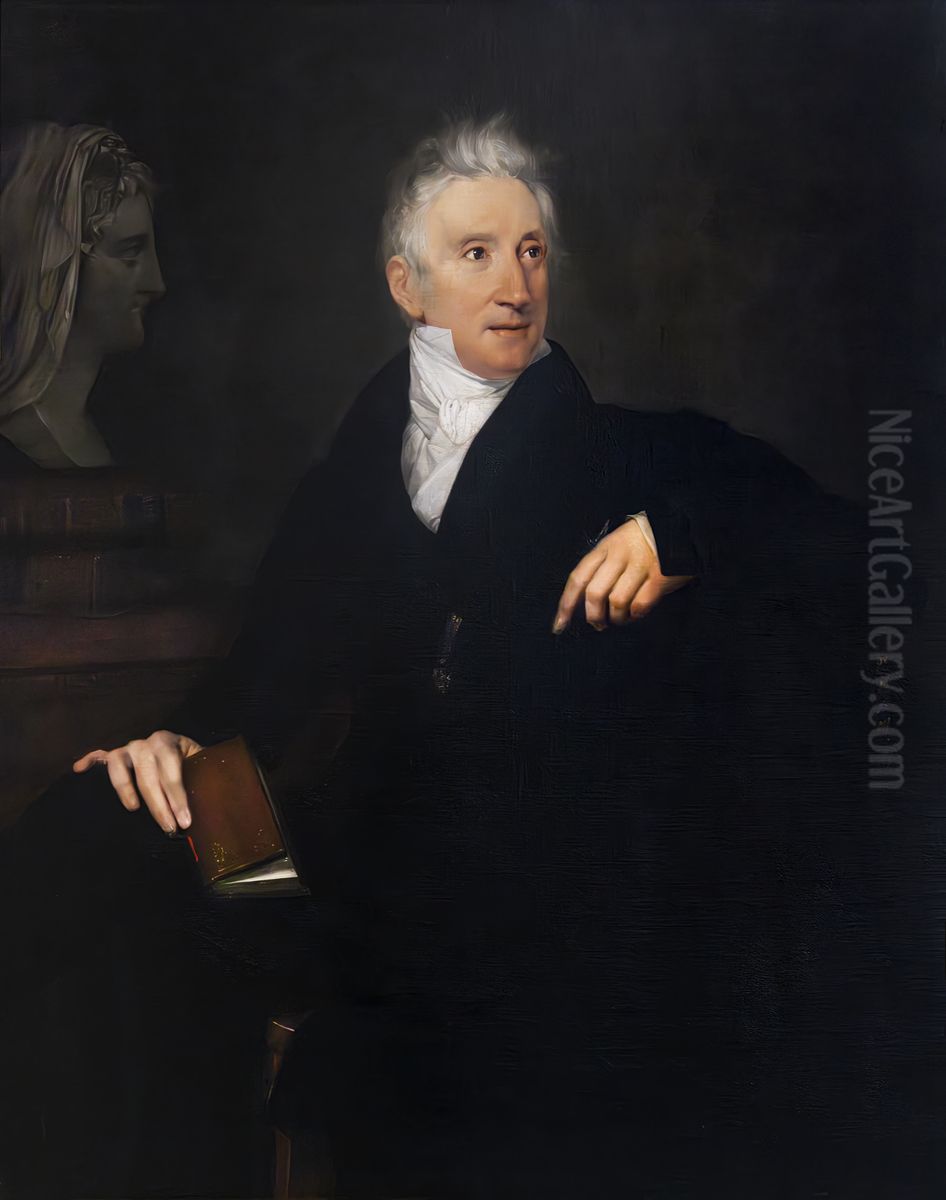 Portrait of Leopoldo Cicognara Oil Painting by Ludovico Lipparini