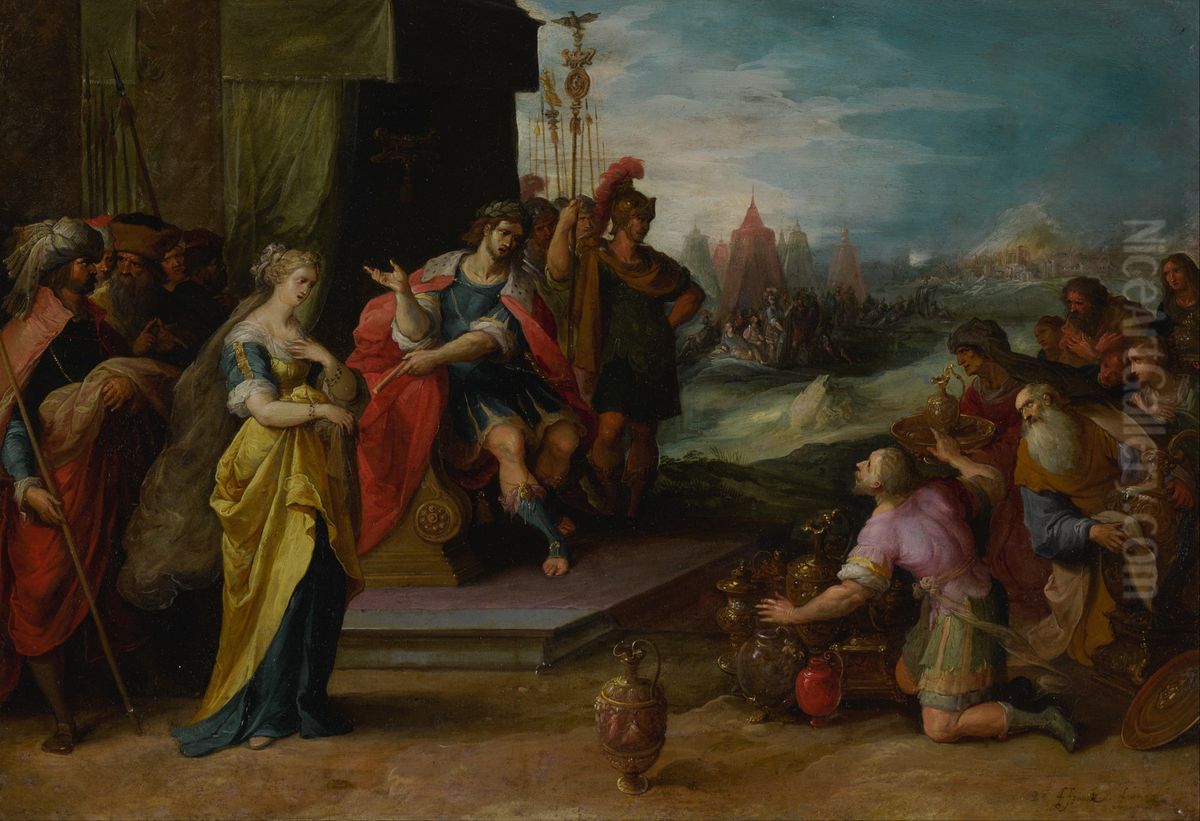 The Continence of Scipio Oil Painting by Frans Francken the Younger