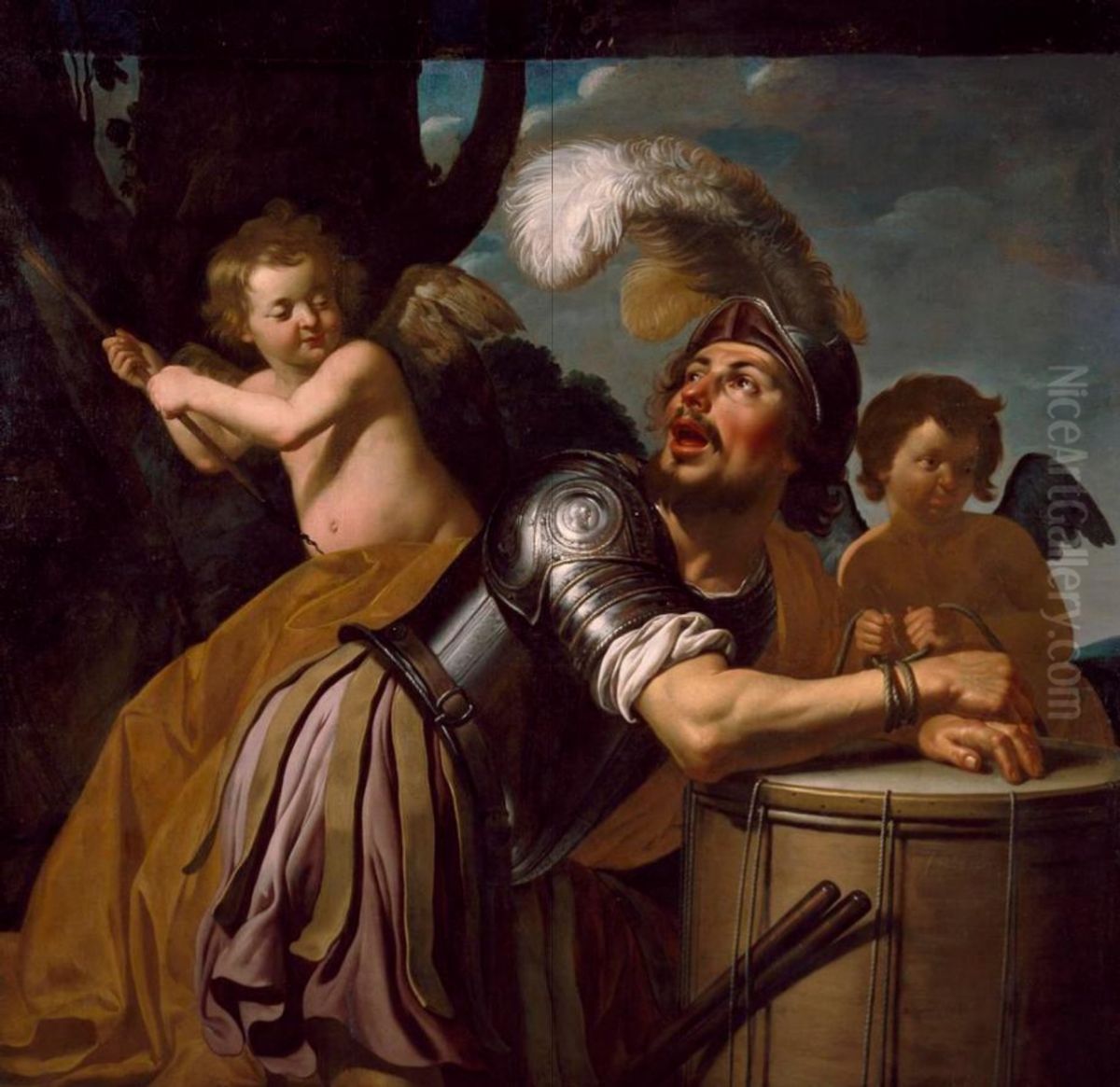 Mars Bound by Amoretti Oil Painting by Jan Van Bijlert