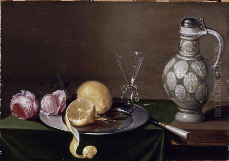 Still-life with pitcher Oil Painting by Jacob van Es
