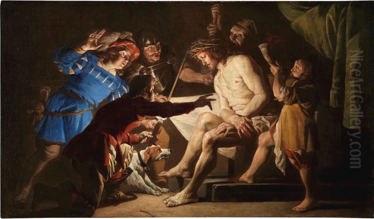 The mocking of Christ Oil Painting by Matthias Stom