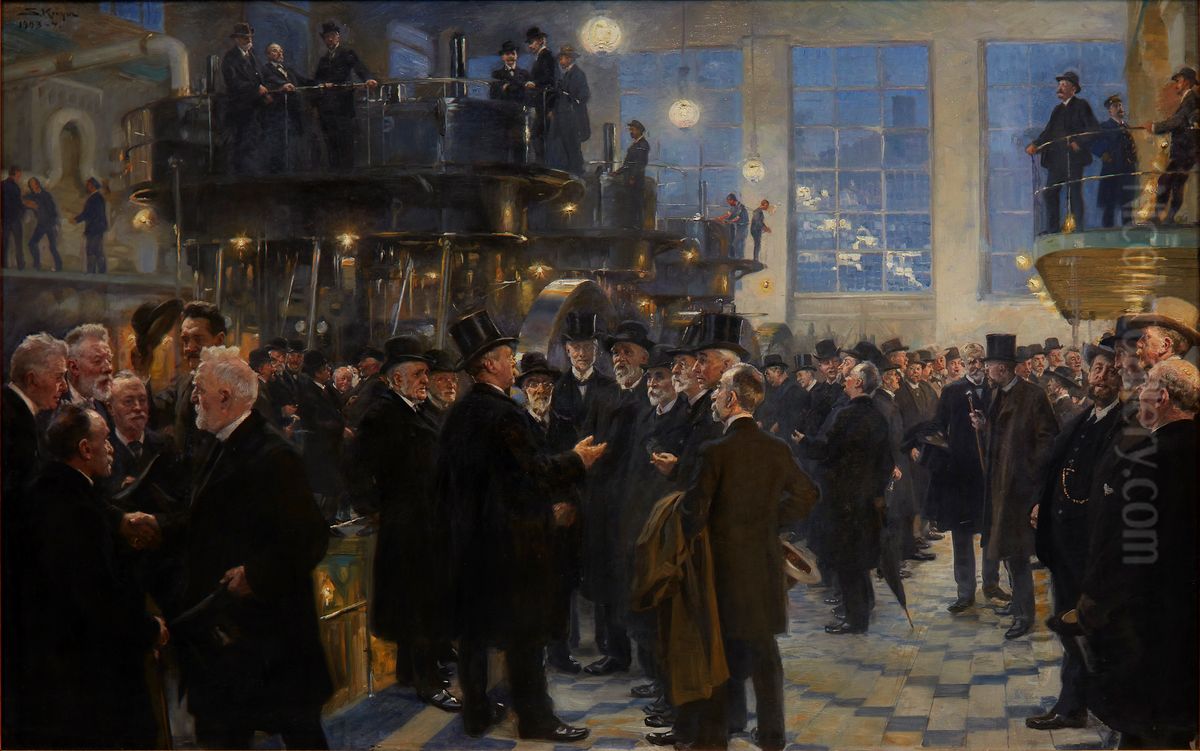 The Men of Industry Oil Painting by Peder Severin Kroyer
