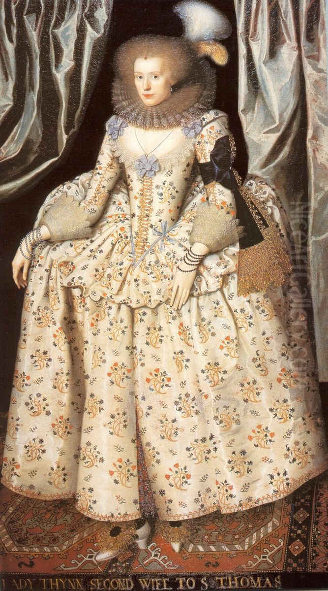 Portrait of Catherine Howard, Lady Thynne Oil Painting by William Larkin