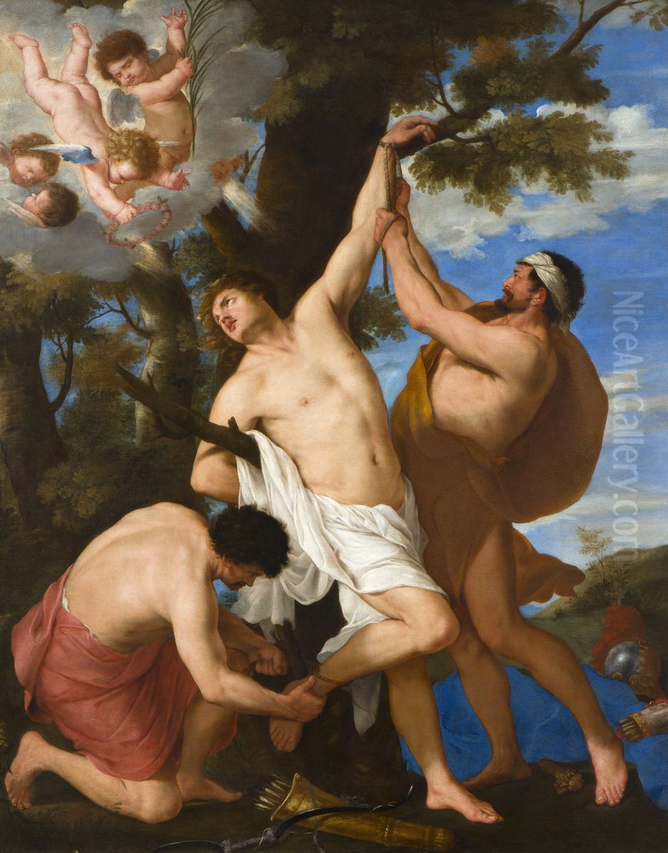 Martyrdom of Saint Sebastian Oil Painting by Karel Philips Spierincks